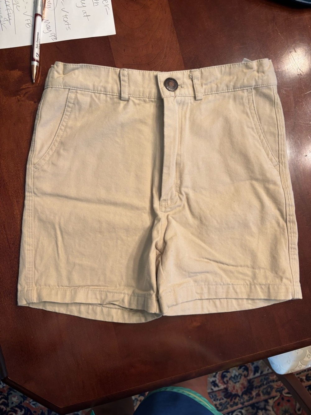 Kids Casual Cotton Shorts in Beige